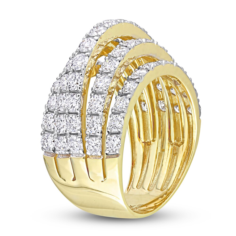 Diamond Coil Ring 3-1/10 ct tw Round 14K Yellow Gold Vw478U8u