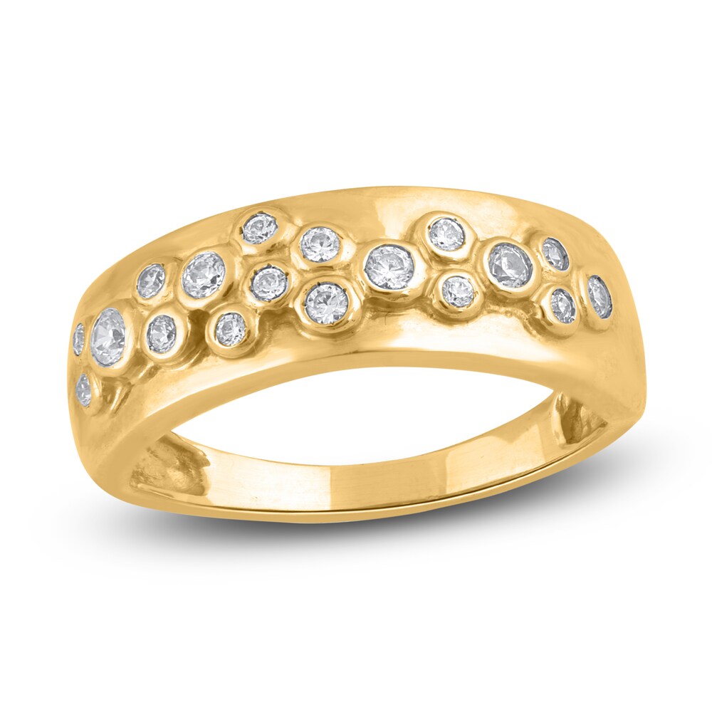 Diamond Anniversary Ring 1/4 ct tw Round 14K Yellow Gold Vx59xr9X