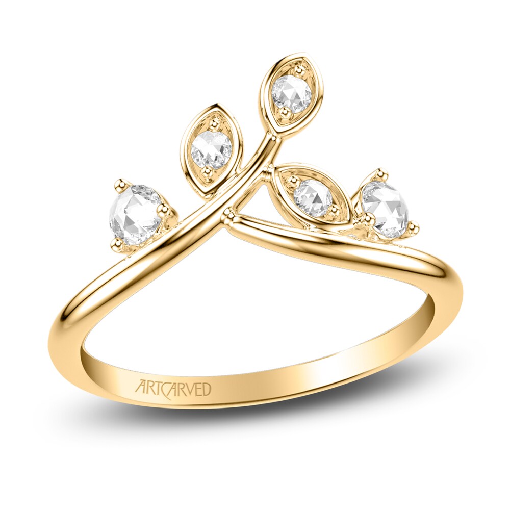 ArtCarved Rose-Cut Diamond Anniversary Band 1/5 ct tw 14K Yellow Gold WJEMqyfK