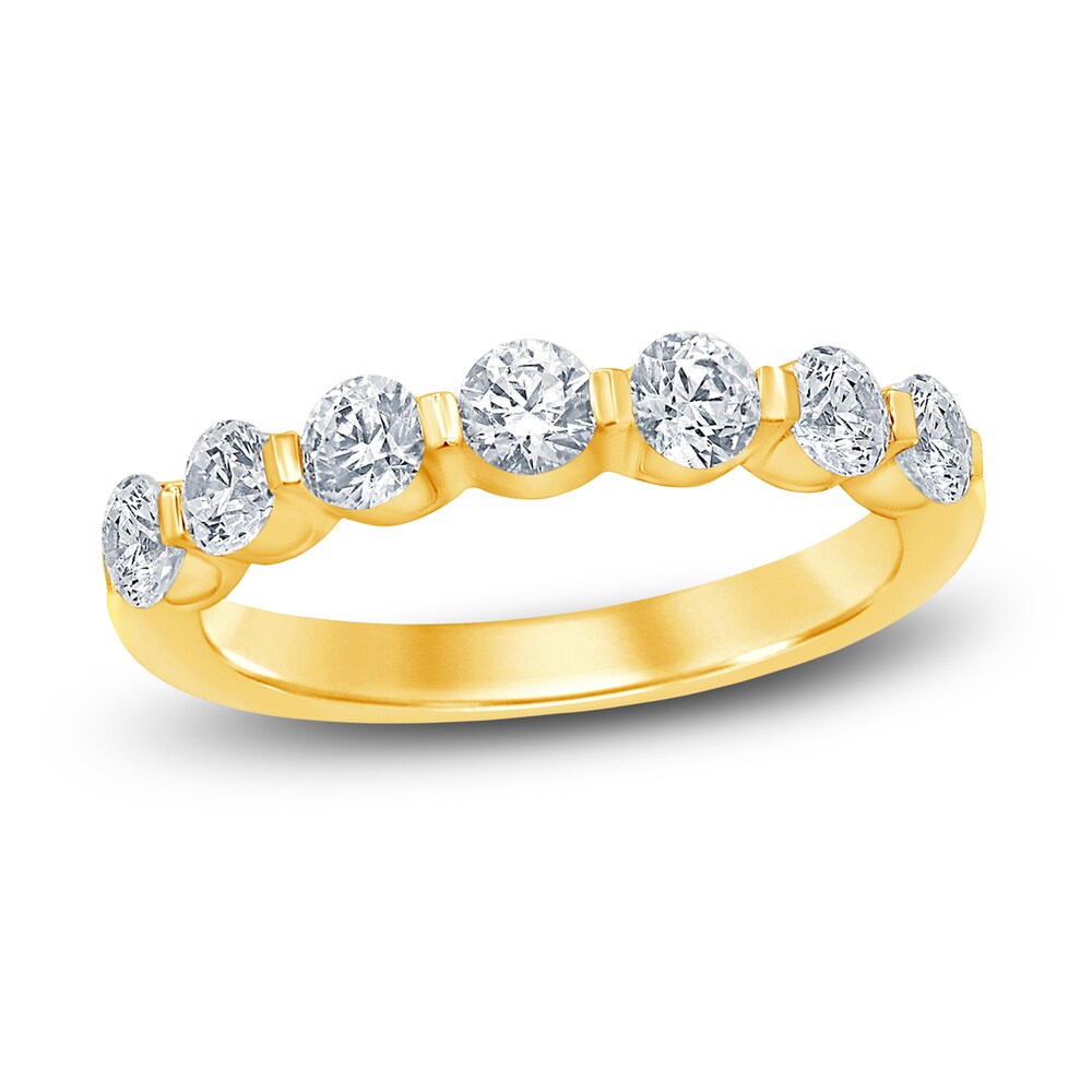 Diamond Anniversary Band 1 ct tw Round 14K Yellow Gold X3ESuMTf