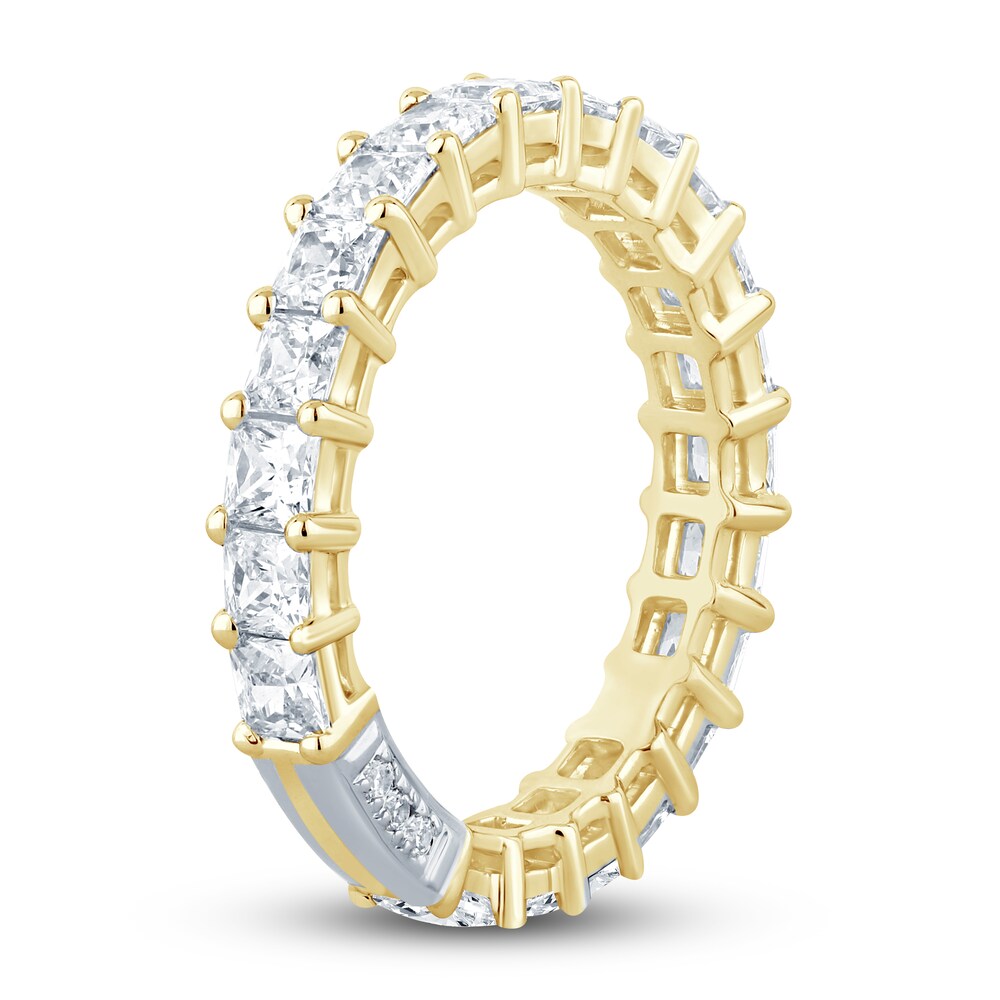Pnina Tornai Diamond Eternity Ring 2-3/4 ct tw Princess 14K Yellow Gold XJ8tU8K2