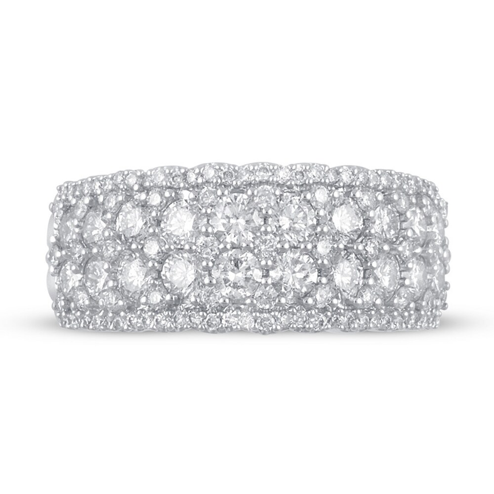 Diamond Anniversary Band 2 ct tw Round Platinum XQOaum7M