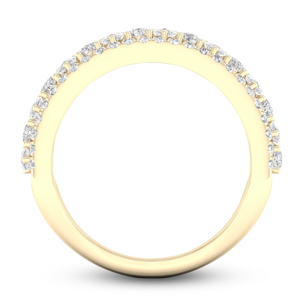 Diamond Anniversary Band 1 ct tw Pear/Round 14K Yellow Gold XT7u3s6K