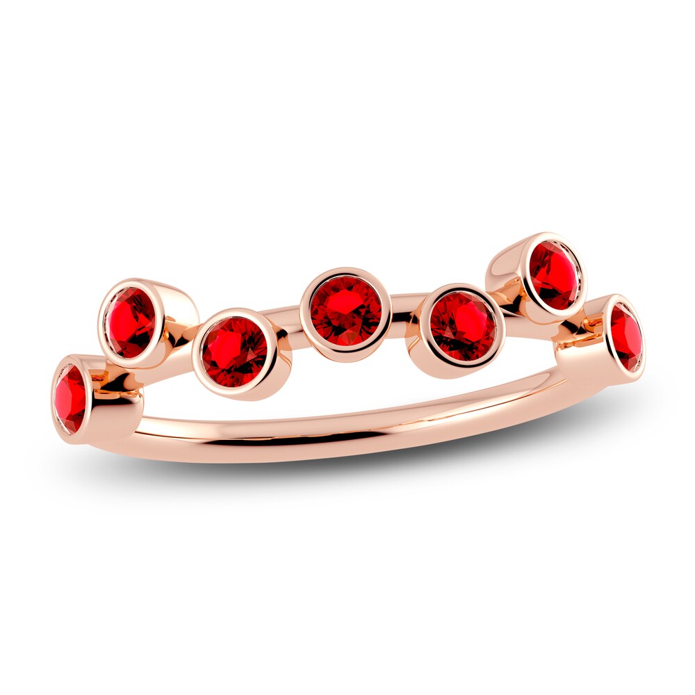 Juliette Maison Natural Ruby Ring 10K Rose Gold XZVx2dV8