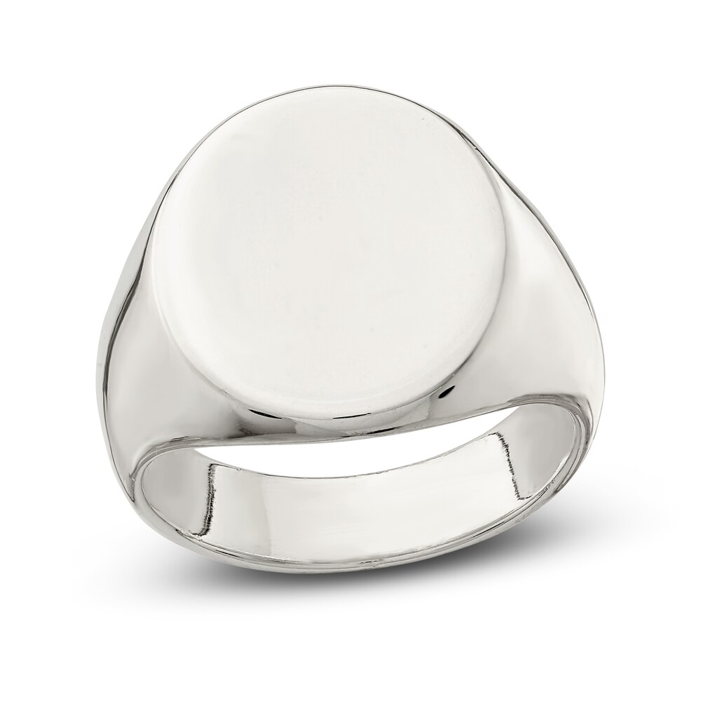 Closed Back Signet Ring Sterling Silver Xg6eJ1xX