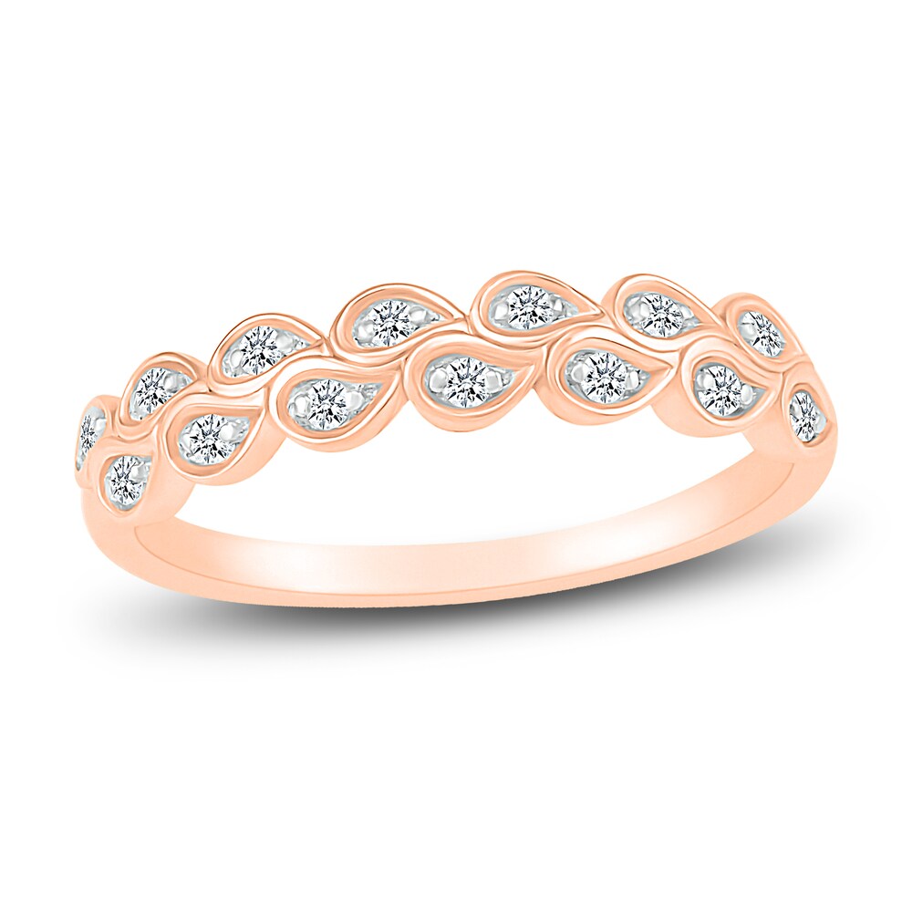 Diamond Anniversary Band 1/8 ct tw Round 14K Rose Gold XicGwVxV