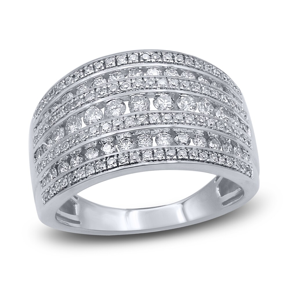 Diamond Anniversary Band 1 ct tw Round 14K White Gold YbDri8wQ