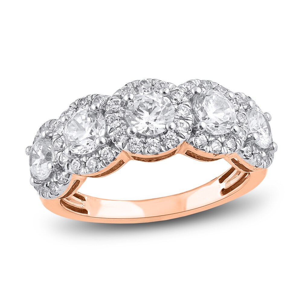 Diamond Anniversary Band 2 ct tw Round 14K Rose Gold YdJt6aQs