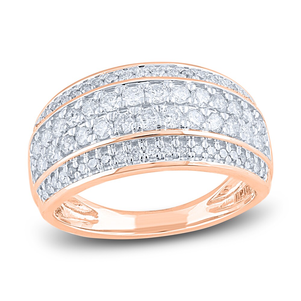 Diamond Anniversary Band 1 ct tw Round 14K Rose Gold Yk1Dea5D