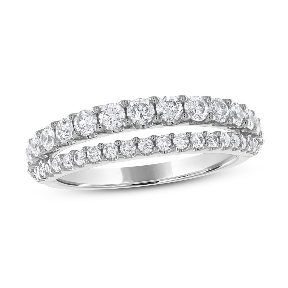 Diamond Ring 1 ct tw Round 14K White Gold YuhyOSrL