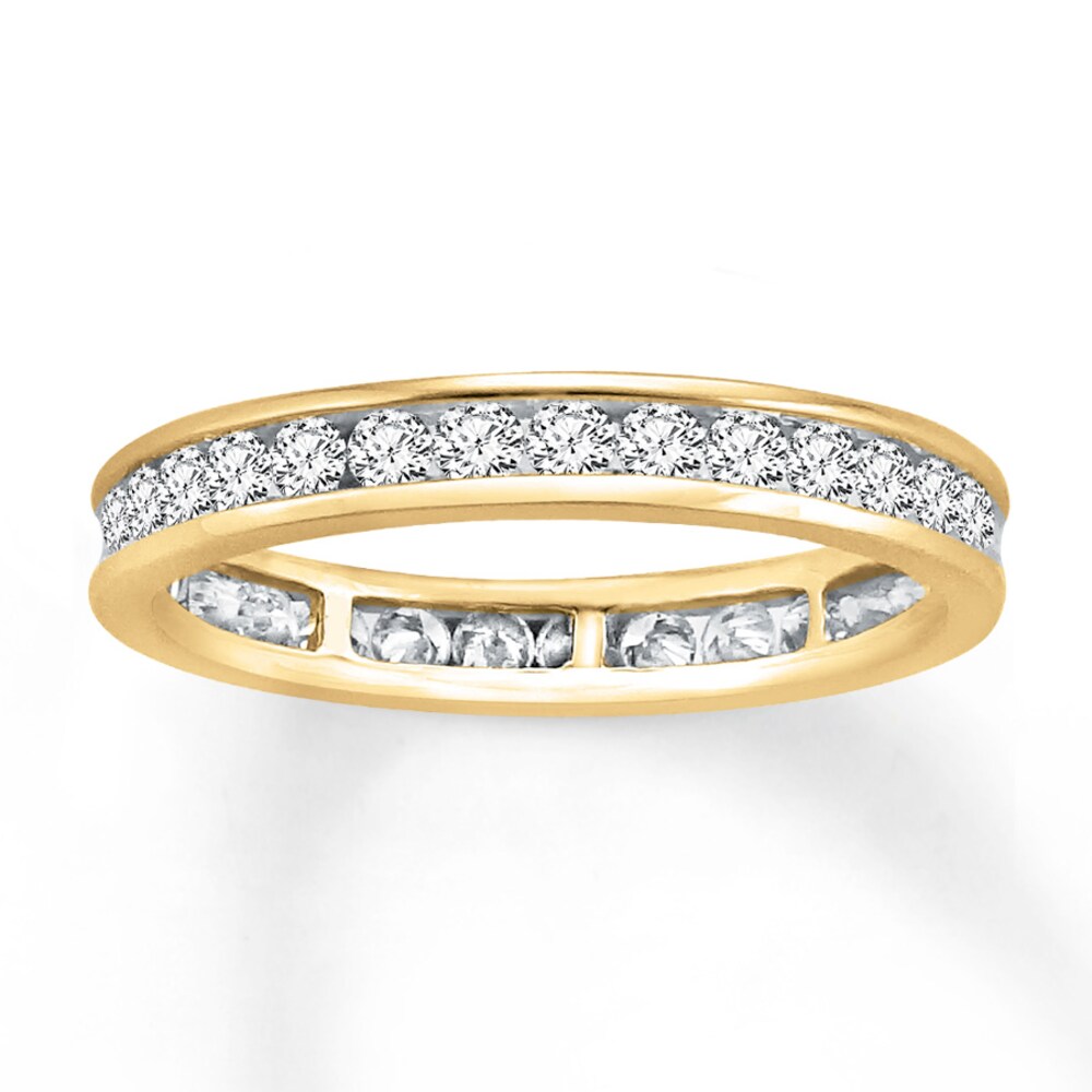 Diamond Eternity Band 1 ct tw Round-cut 14K Yellow Gold Z83gTM1M