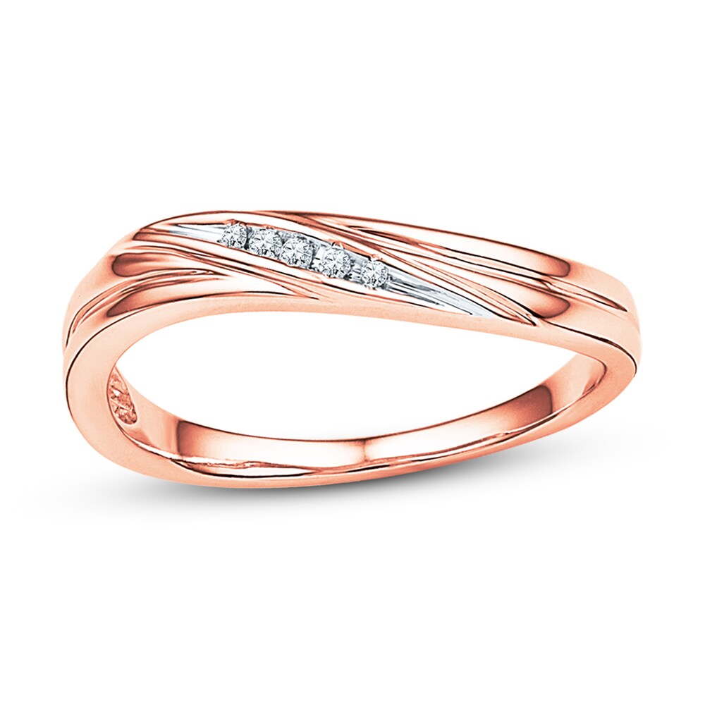 Diamond Ring 10K Rose Gold ZKDqi4xU