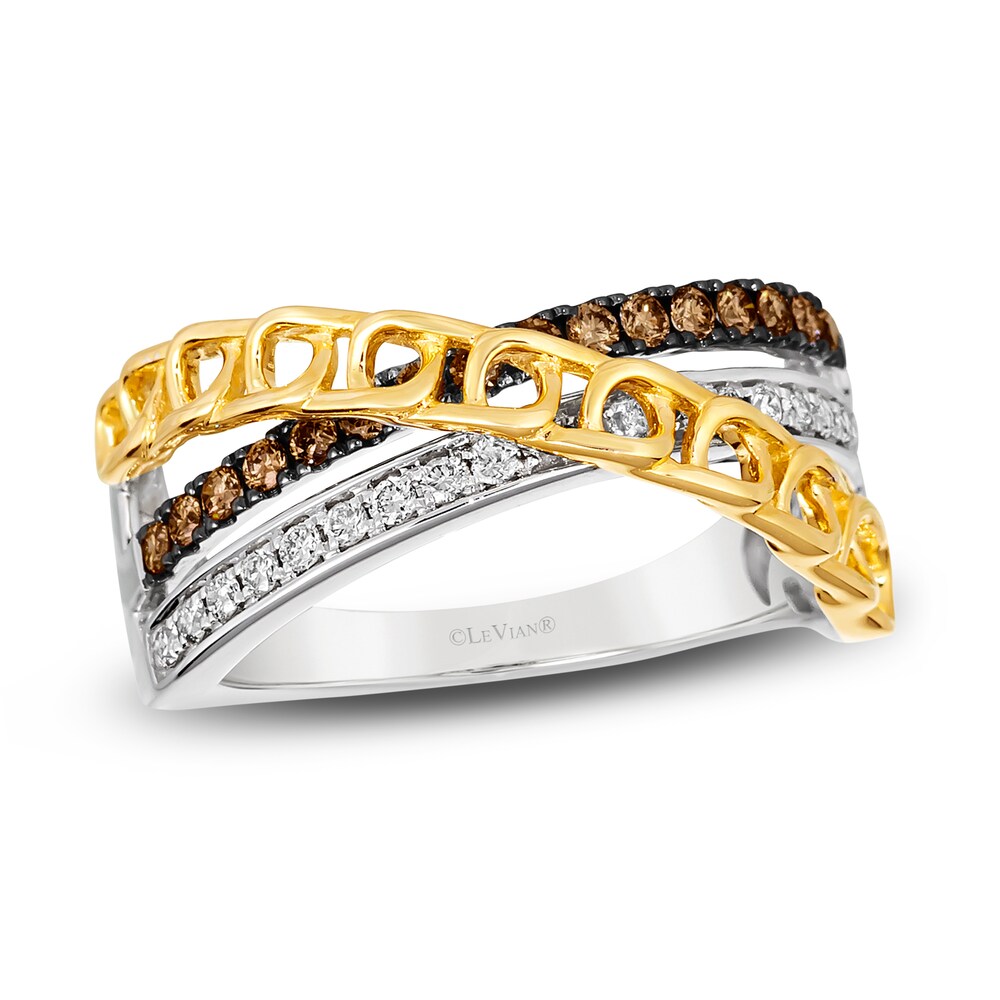 Le Vian Diamond Ring 3/8 ct tw Round 14K Two-Tone Gold ZOD0Udkb