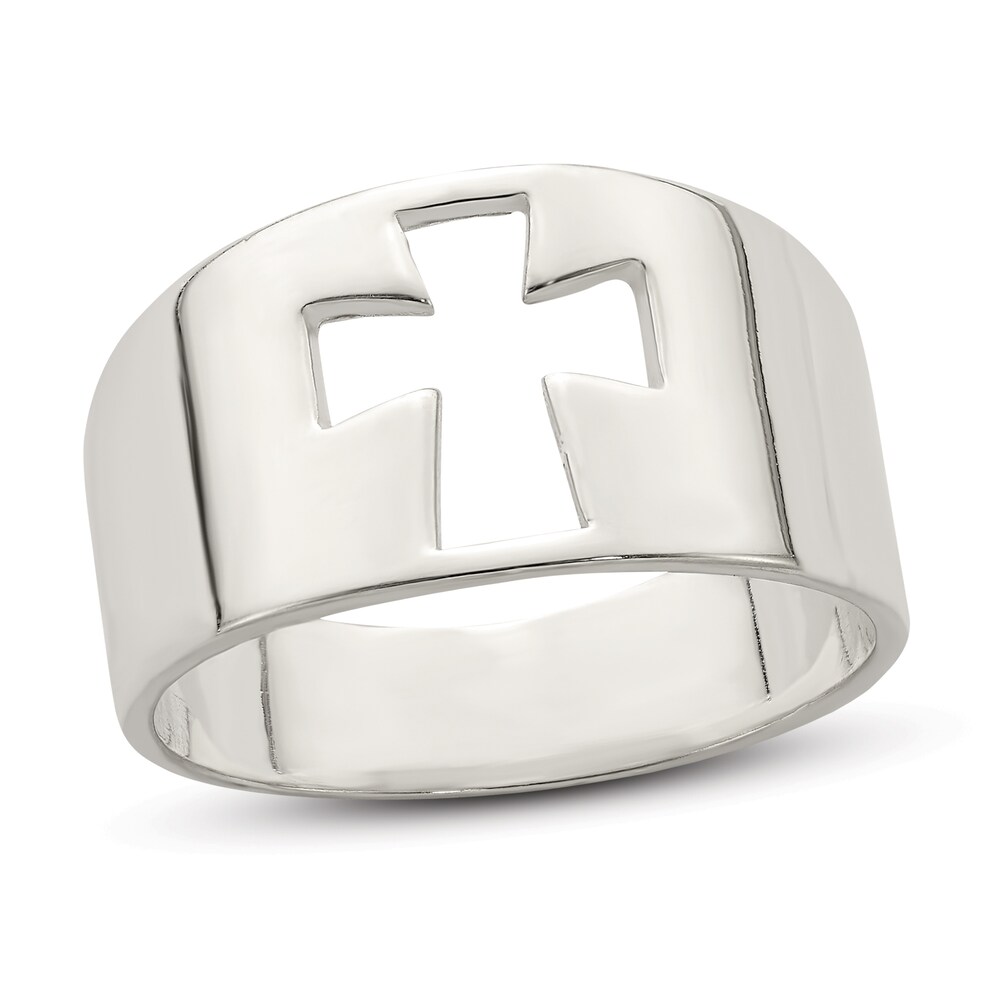 Cross Cutout Ring Sterling Silver ZTExQAbP