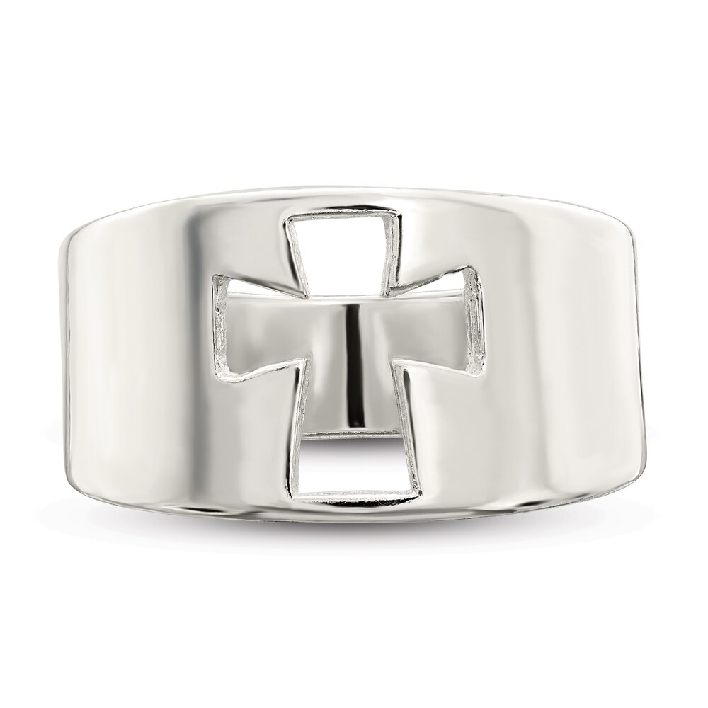 Cross Cutout Ring Sterling Silver ZTExQAbP