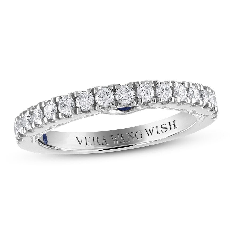 Vera Wang WISH Diamond Wedding Band 1/2 ct tw Round Platinum a5mLke4b