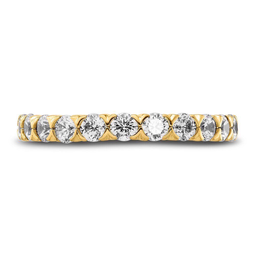 Hearts Desire Diamond Anniversary Band 1 ct tw Round 18K Yellow Gold a8aB3xsQ