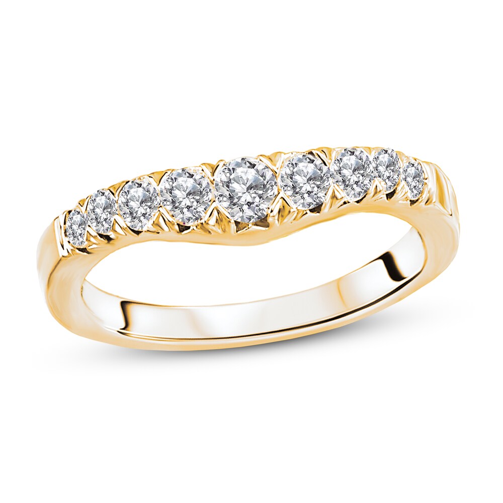 Diamond Anniversary Ring 1/2 ct tw Round 14K Yellow Gold bdlhBASm