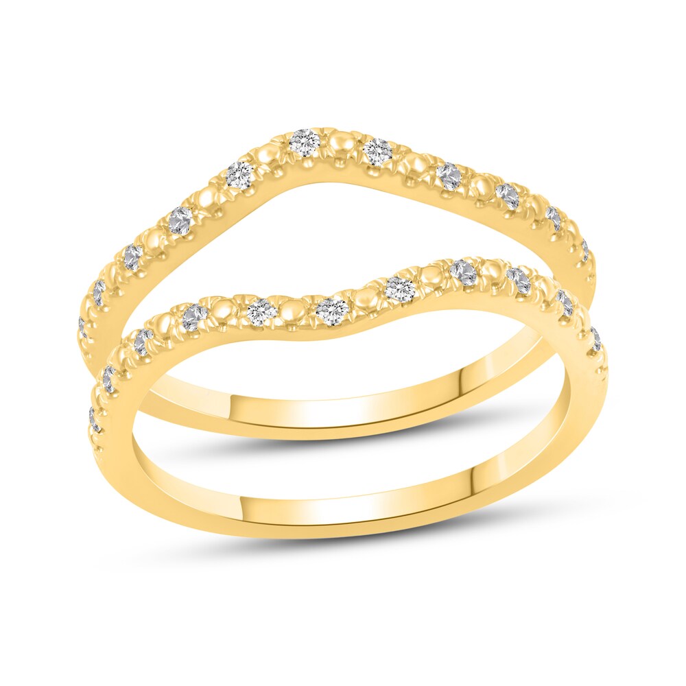 Diamond Double Wedding Band Set 1/8 ct tw 14K Yellow Gold bqwZHXUy