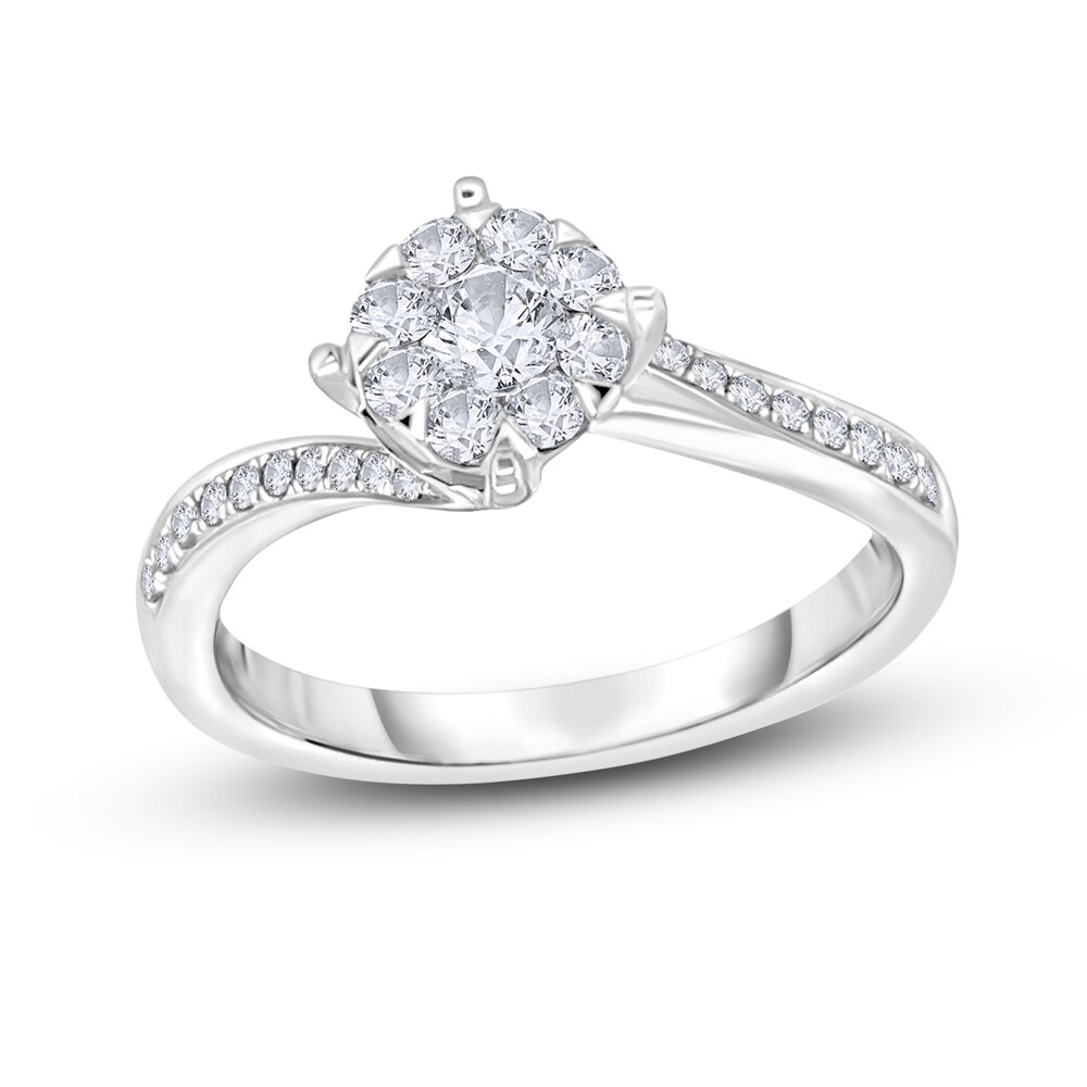 Diamond Ring 1/3 ct tw Round 14K White Gold c7qrBHAm