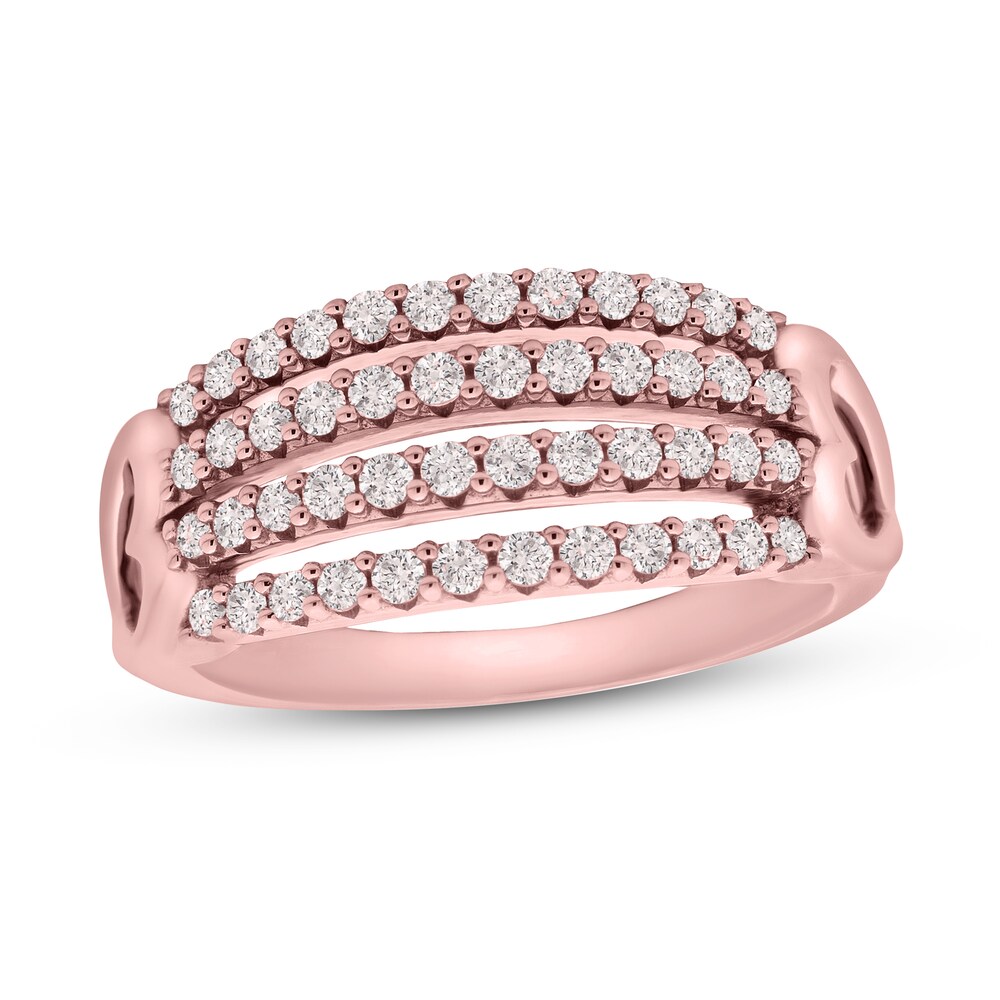 Diamond Ring 1/2 ct tw Round 10K Rose Gold ccRZUzvh