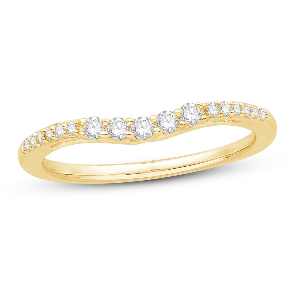 Diamond Anniversary Ring 1/5 ct tw Round 14K Yellow Gold chLU9ys1