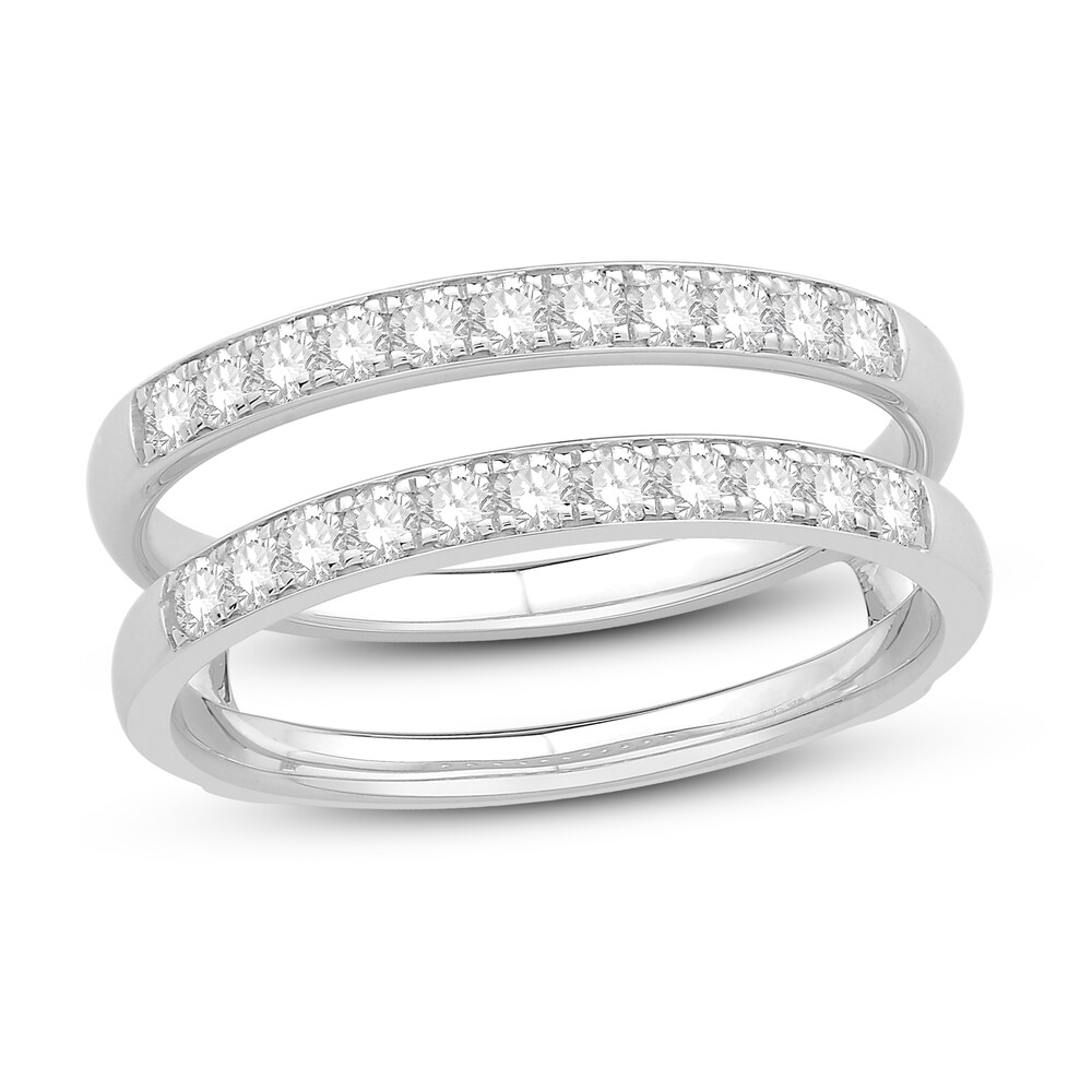 Diamond Enhancer Ring 1/2 ct tw Round-cut 14K White Gold d9gpYfxW