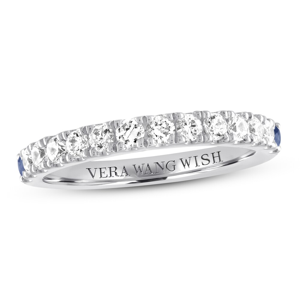 Vera Wang WISH Diamond & Sapphire Band 1/2 carat tw 14K Gold dBAafLwW