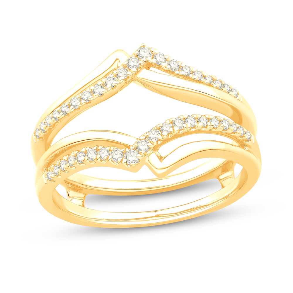 Diamond Enhancer Ring 1/4 ct tw Round 14K Yellow Gold dNW5Gl2a
