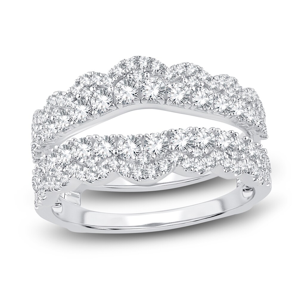 Diamond Enhancer Ring 1-1/5 ct tw Round 14K White Gold dTtahWJp