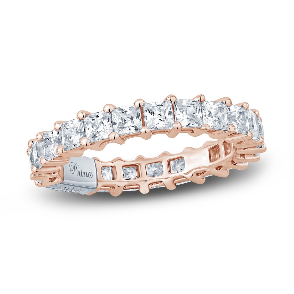 Pnina Tornai Diamond Eternity Ring 2-3/4 ct tw Princess 14K Rose Gold do3g7FnD