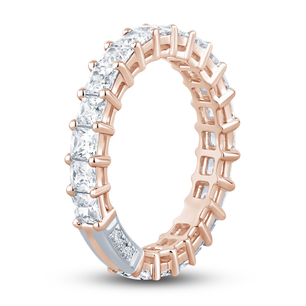 Pnina Tornai Diamond Eternity Ring 2-3/4 ct tw Princess 14K Rose Gold do3g7FnD