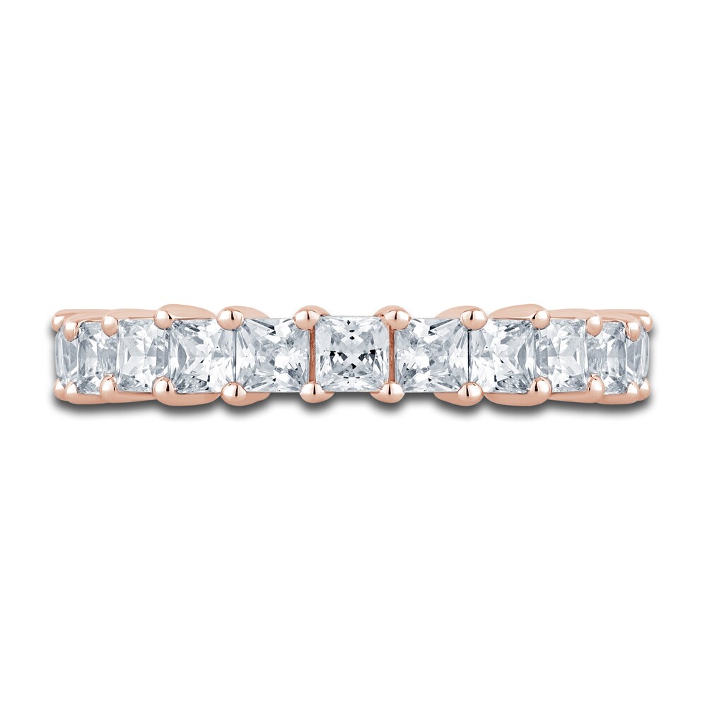 Pnina Tornai Diamond Eternity Ring 2-3/4 ct tw Princess 14K Rose Gold do3g7FnD