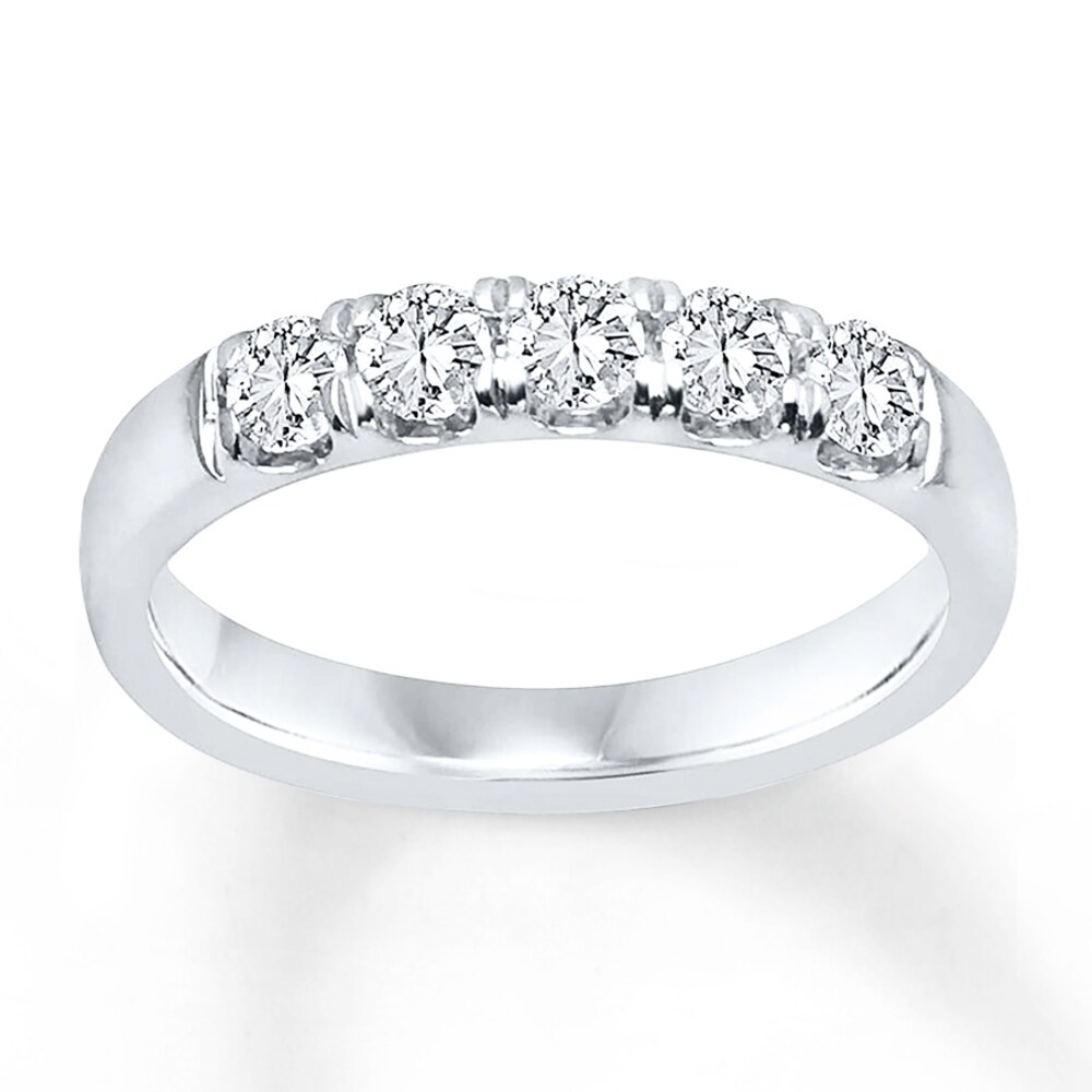 Diamond Anniversary Band 1/2 ct tw Round-cut 14K White Gold e7QNGUBg