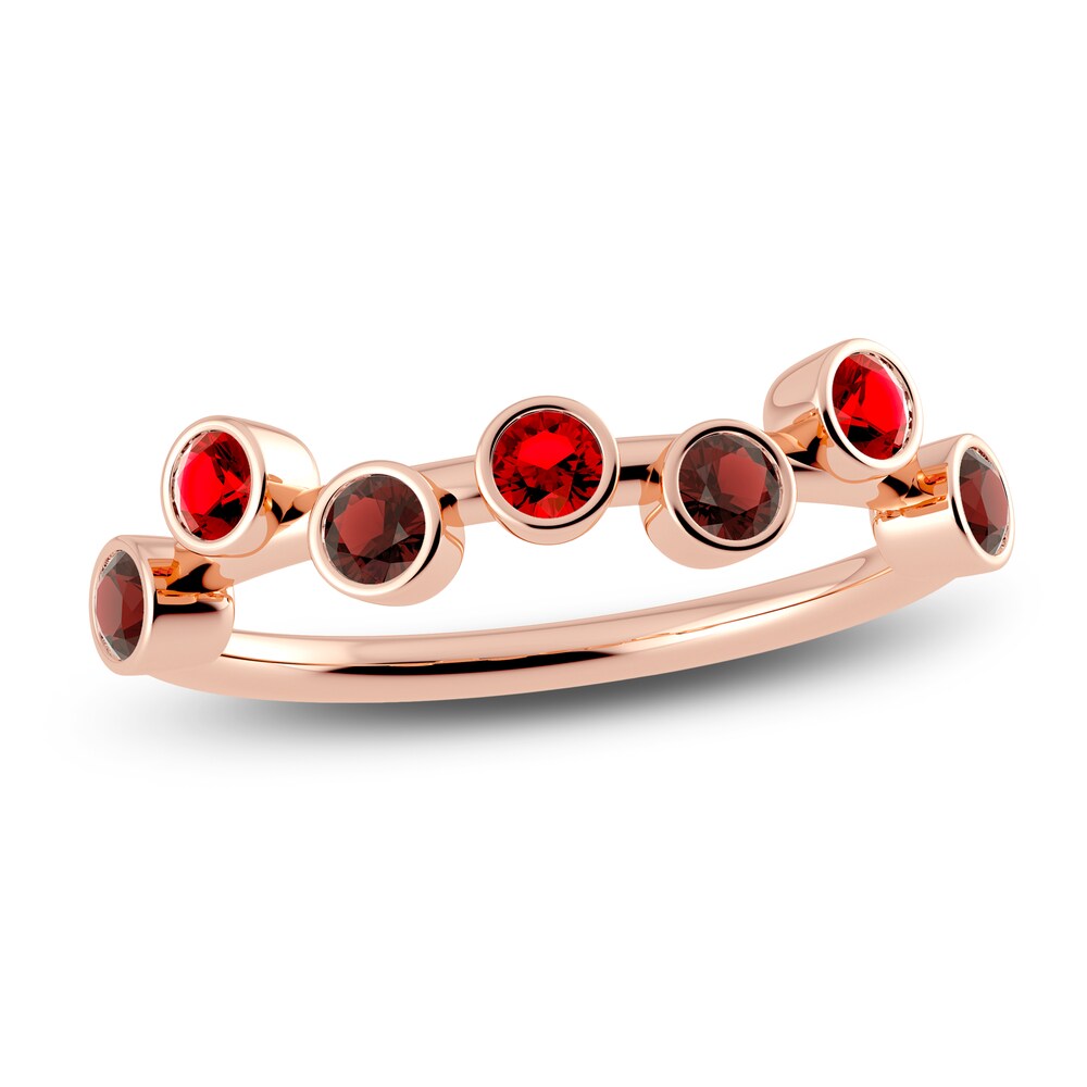 Juliette Maison Natural Ruby & Natural Garnet Ring 10K Rose Gold ecFqJEGy