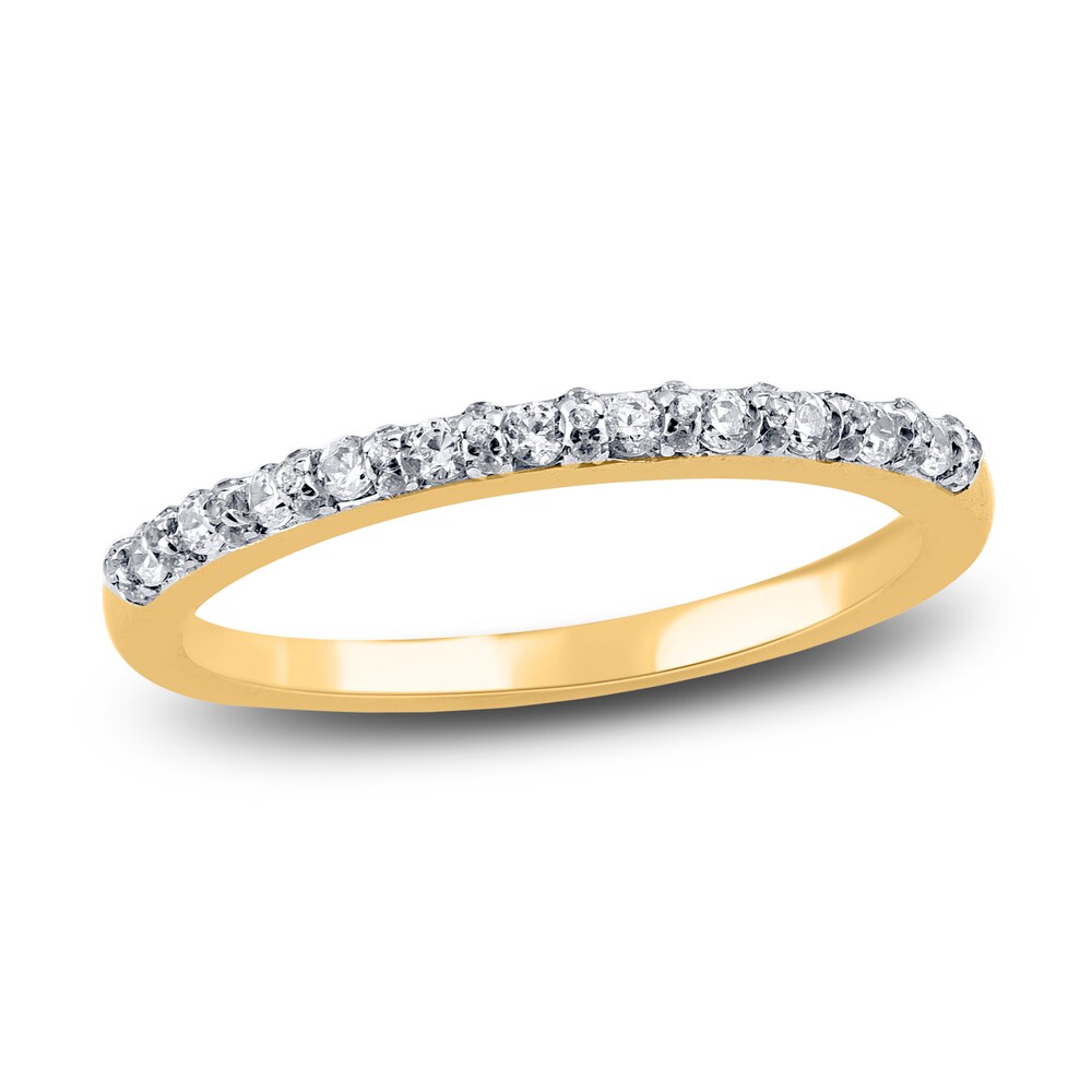 Diamond Wedding Band 1/4 ct tw Round 14K Yellow Gold eoqirtSg