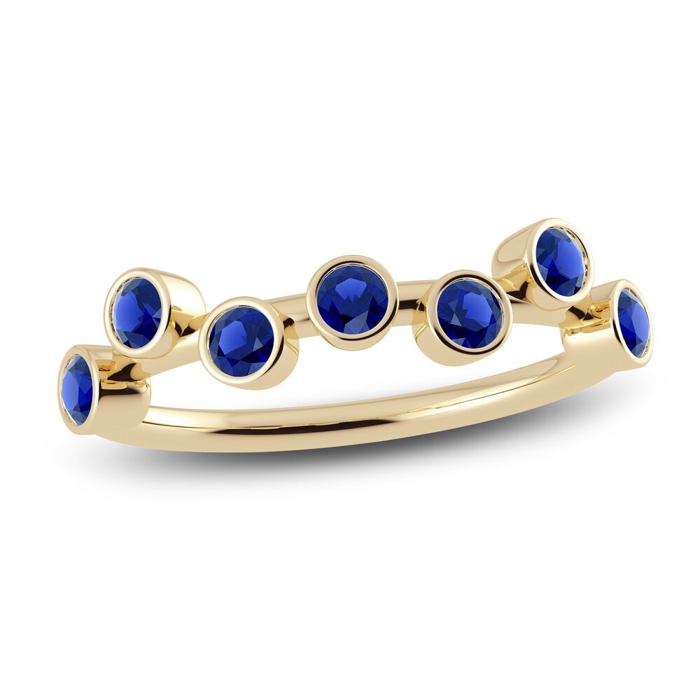 Juliette Maison Natural Blue Sapphire Ring 10K Yellow Gold ezTKh80M