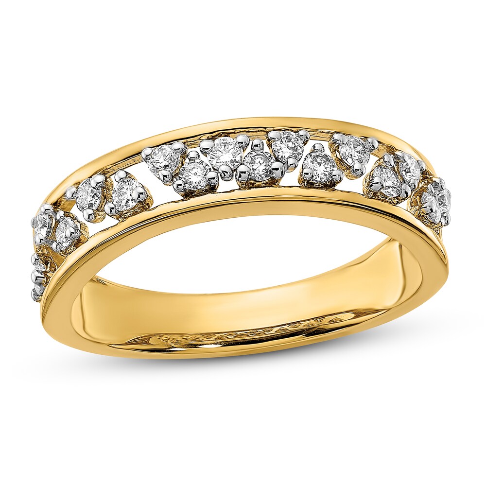 Diamond Open Band 1/3 ct tw Round 14K Yellow Gold fbQdGx5H