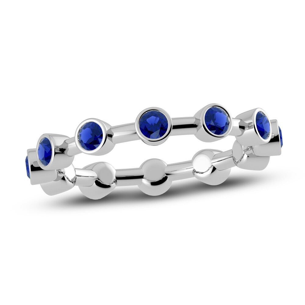 Juliette Maison Natural Blue Sapphire Ring 10K White Gold fysNtfIG