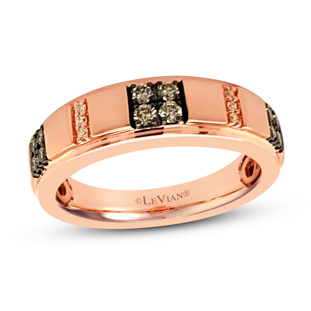 Le Vian Men's Diamond Ring 1/4 ct tw 14K Strawberry Gold g56LGQDS