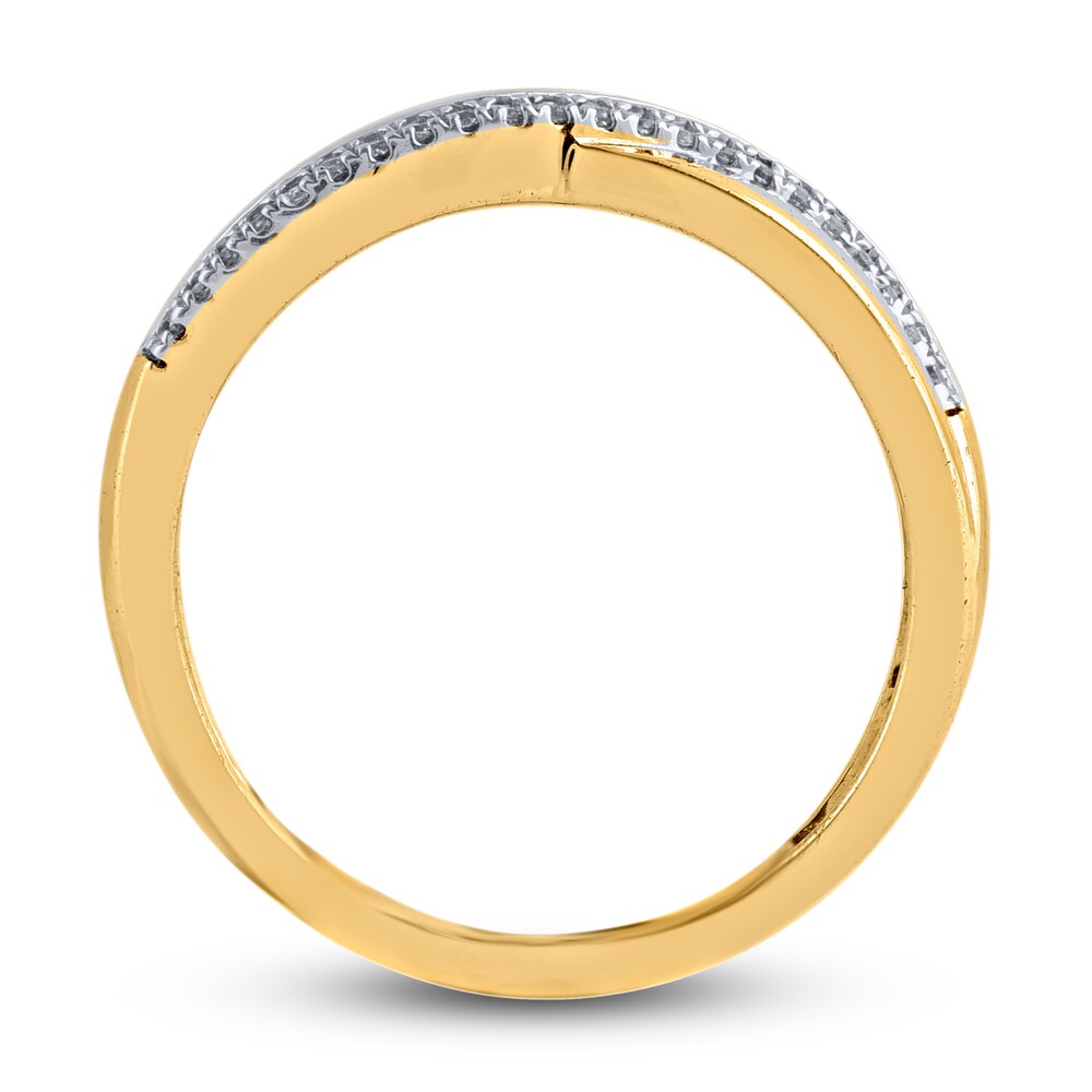 Diamond Anniversary Band 1/2 ct tw Baguette/Round 14K Yellow Gold g8J0UTGU