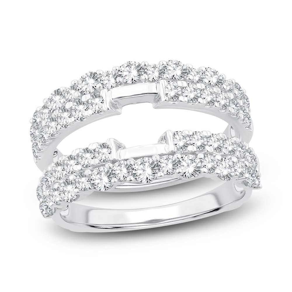 Lab-Created Diamond Enhancer Band 1-1/2 ct tw Round 14K White Gold gENsfQ5Q