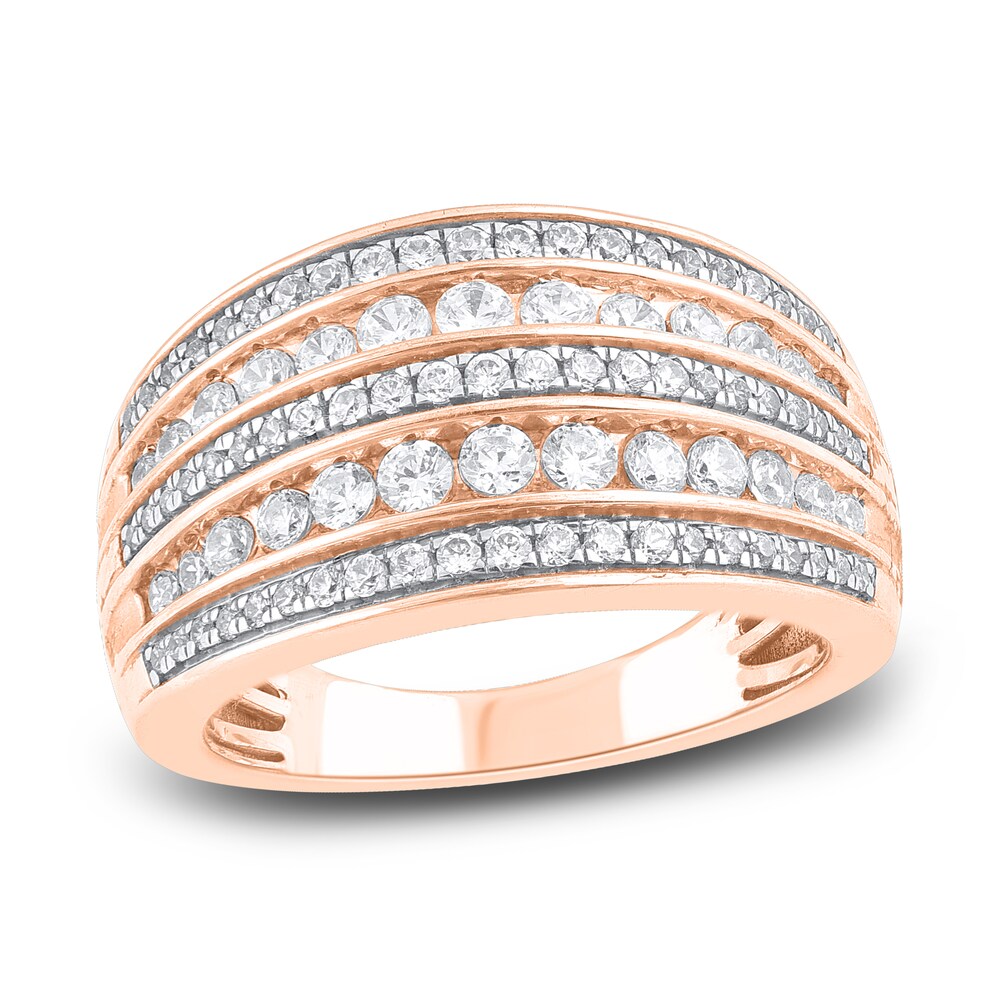 Diamond Anniversary Band 1 ct tw Round 14K Rose Gold gayxGr4a