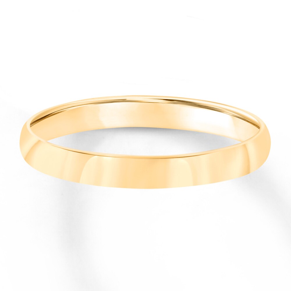 Wedding Band 18K Yellow Gold 3mm gbogfNDt