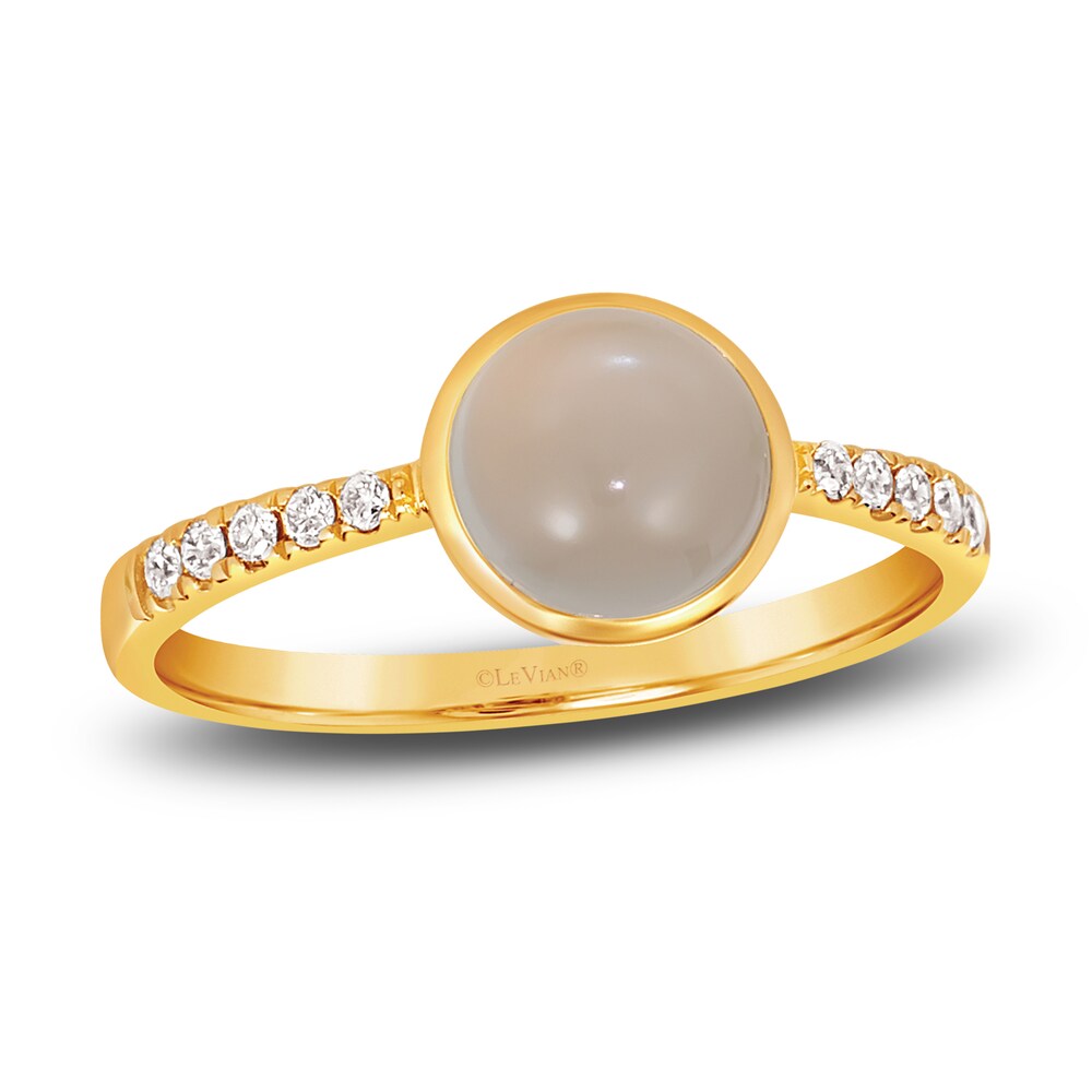 Le Vian Natural Moonstone Ring 1/15 ct tw Diamonds 14K Honey Gold gdCfeUaC