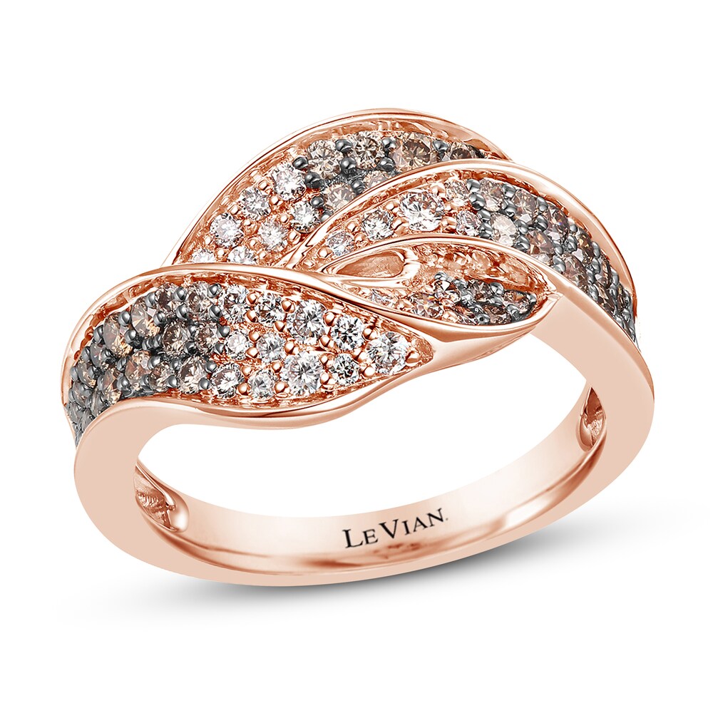 Le Vian Diamond Ring 5/8 ct tw Round 14K Strawberry Gold gtRQVVtK