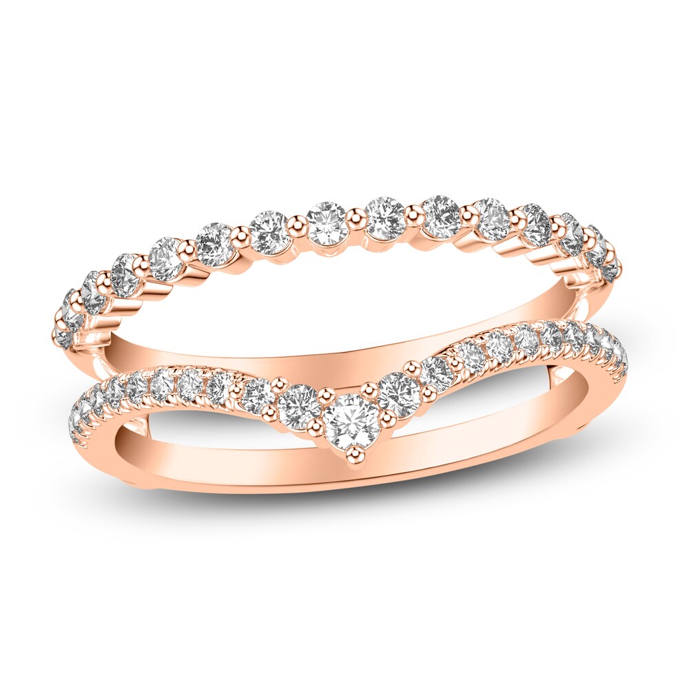 Diamond Enhancer Ring 1/2 ct tw Round 14K Rose Gold gzRXnxrJ