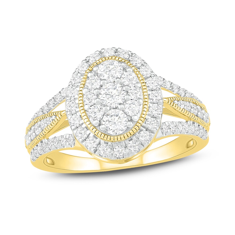 Diamond Ring 1 ct tw Round 14K Yellow Gold h5N3JYwg