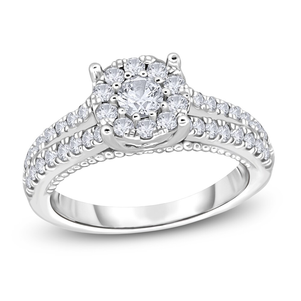 Diamond Ring 3/4 ct tw Round 14K White Gold hEWWPsI7