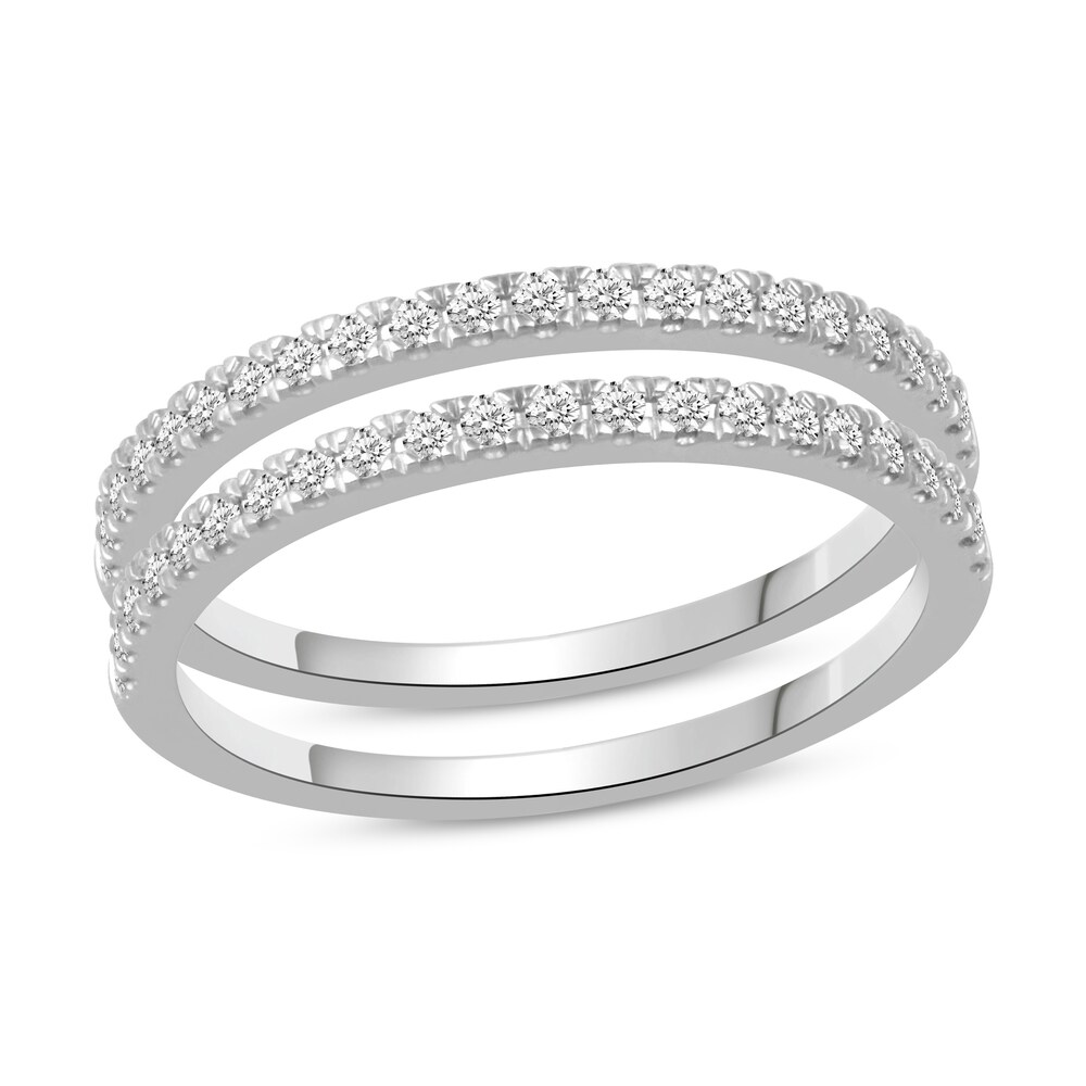 Diamond Double Wedding Band Set 1/4 ct tw 14K White Gold hU7sZtuY